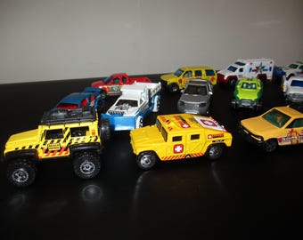 Collection of 25 80's to Current Hot Wheels Matchbox Maisto All Rescue Polar Water Airport Heavy Equipment Etc