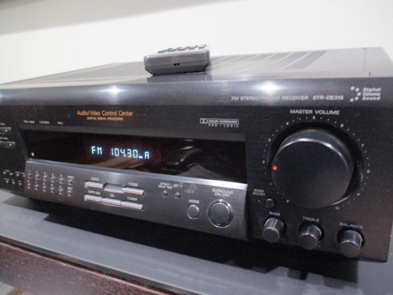 Vintage 80's Sony Audio Video Control Center Model STR-DE315 Works Perfect with Remote Free Shipping