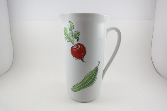 Vintage MCM Bavaria Vegetable Pitcher, W Germany, 7.5"