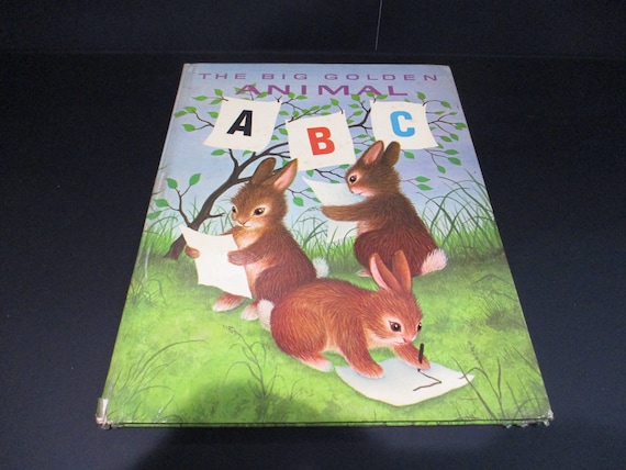 Vintage 1957 Big Golden Book The Big Golden Animal ABC Hardcover Excellent Original Condition