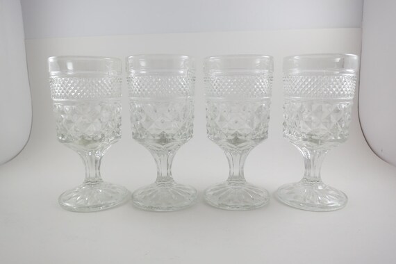 Vintage Anchor Hocking Wexford Juice Glasses - Set of 4