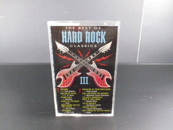 Vintage 1991 Cassette Tape Classic Hard Rock Volume III LA Guns Rush Rainbow Thin Lizzy Deep Purple Angel More
