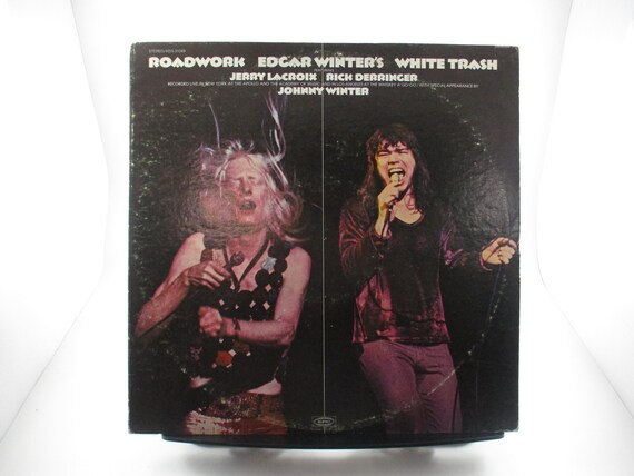Vintage 1972 Vinyl LP Record Roadwork Edgar Winter's White Trash Excellent Condition 65037