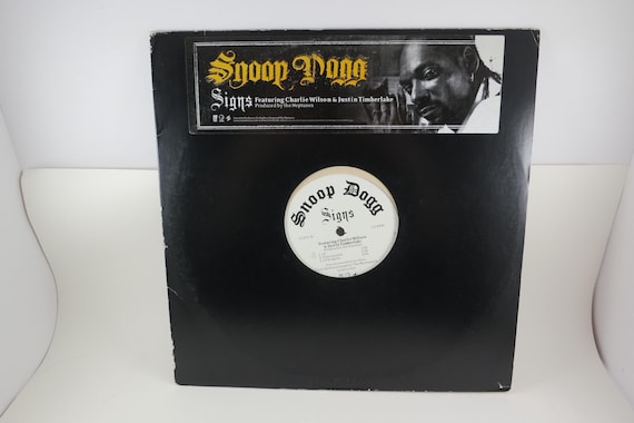 2005 Vinyl EP Record Signs Snoop Dogg feat Justin Timberlake Charlie Wilson Excellent Condition White Label Promo Pressing 71817