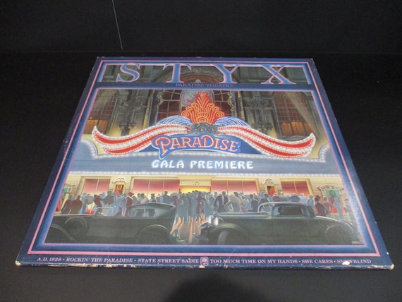 Vintage 1980 Vinyl LP Record Styx Paradise Theatre Excellent Condition 68550