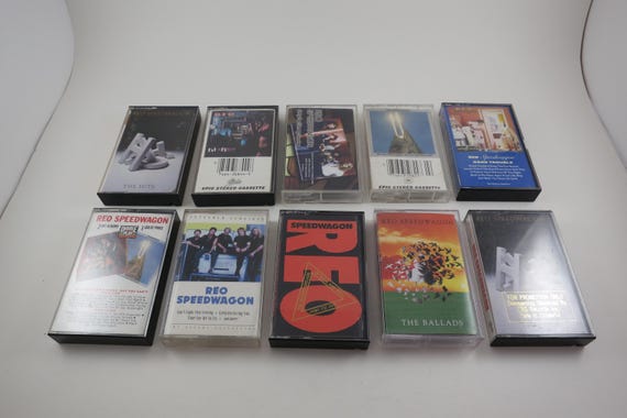 Vintage 1980's REO Speedwagon Cassette Tapes Excellent Condition The Hits Hi Infidelity Life As We Know It Wheels Turnin Sold Individually