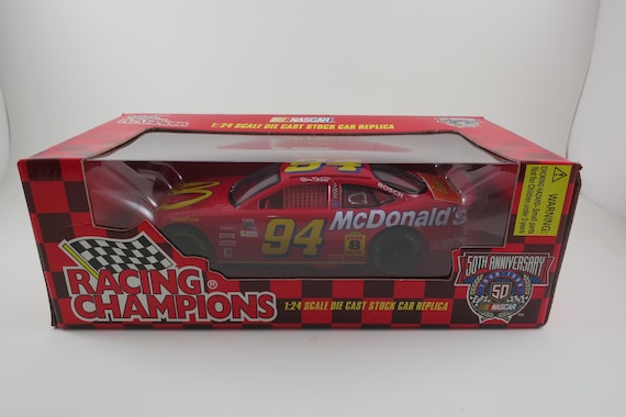 1998 Bill Elliott #94 McDonald's NASCAR Diecast Car - Racing Champions 1:24 Scale