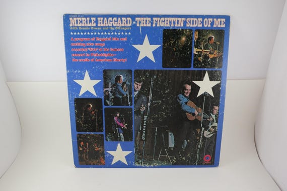 Vintage 1970 Vinyl LP Record The Fightin' Side of Me Merle Haggard Excellent Condition 71260