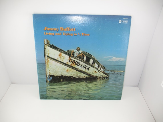 1974 Vinyl LP Record Jimmy Buffett Living and Dying in 3/4 Time Excellent Condition 72142