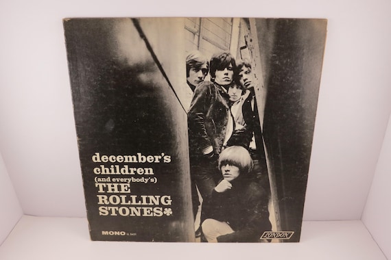 Vintage 1966 Vinyl LP Record December's Children The Rolling Stones Mono Version Very Good Condition Dark Red Label 70942