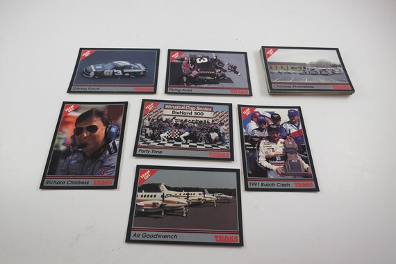 1991 Traks Nascar Racing Cards Dale Earnhardt Goodwrench Team Set NM 25 Card Set