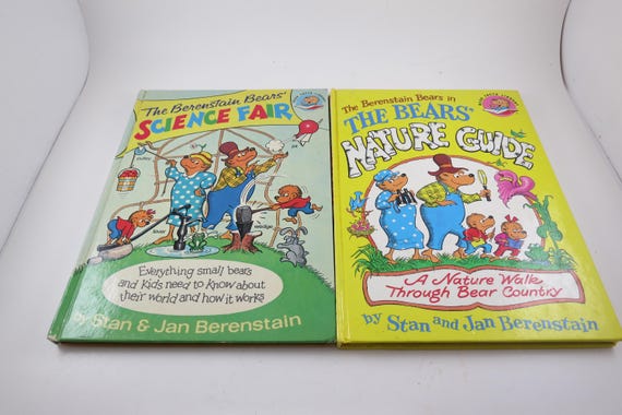 Vintage 1970s Berenstain Bears Hardcover Books: Nature Guide & Science Fair