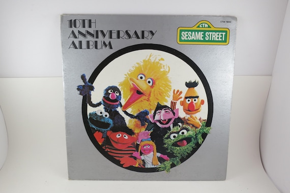 Vintage 1978 Vinyl LP Kids Record Sesame Street 10th Anniversary Album Excellent Condition 71707