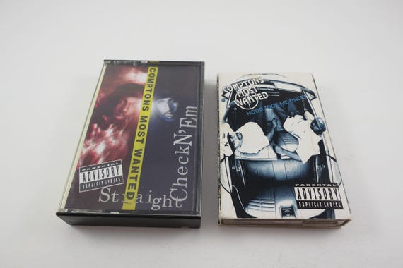 Vintage 1990's Comptons Most Wanted Rap Cassette Tapes Music to Driveby Straight Checkn 'Em Sold Individually