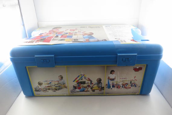Vintage 1985 Mini Quadro Unimobiler 3-D Construction Kit – Complete Condition