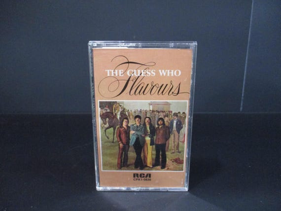 Vintage 1974 Cassette Tape Flavours The Guess Who Original Excellent Condition Paper Label