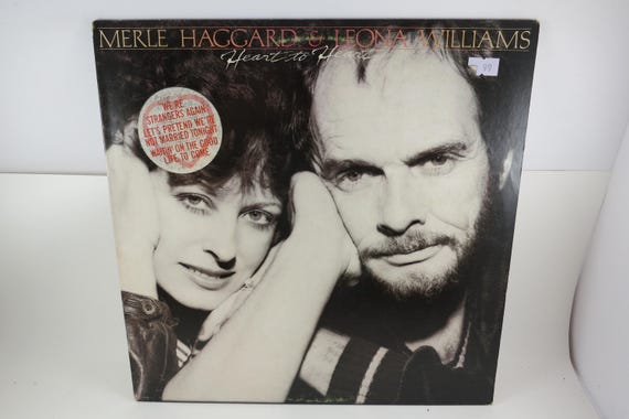 Vintage Merle Haggard & Leona Williams Vinyl Record: Heart to Heart LP, 1983