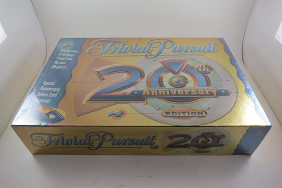 Vintage 2002 Trivial Pursuit 20th Anniversary Board Game NOS Still Factory Sealed