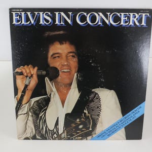 1977  Vinyl LP Record Elvis in Concert 2 Record Set Elvis Presley Excellent Condition