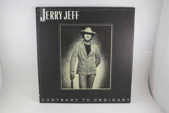 Vintage 1978 Vinyl LP Record: Jerry Jeff Walker - Contrary to Ordinary