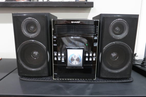 Vintage Sharp XL-SK255 Micro Stereo System: CD Changer 100 Watt Speakers