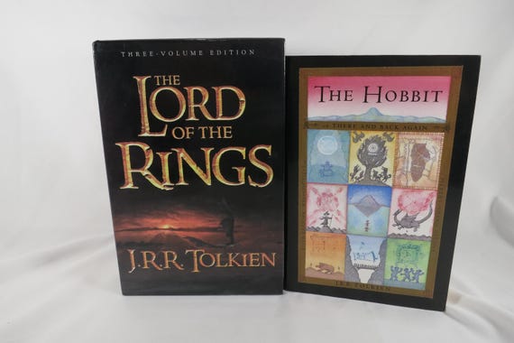 The Lord Of The Rings 3 Volume Box Set J.R.R. Tolkien plus The Hobbit