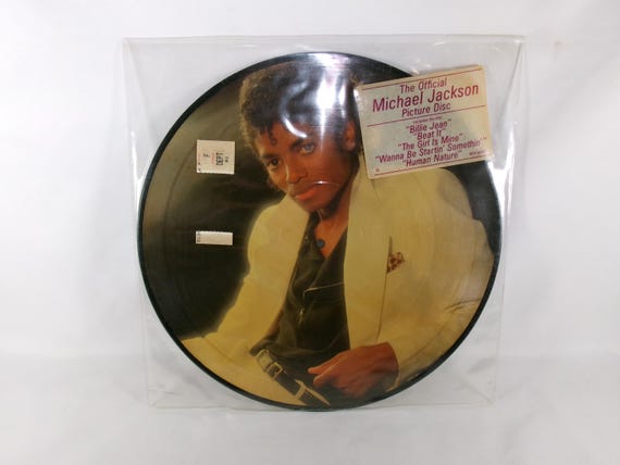 1983 Michael Jackson Thriller Vinyl LP Record - Original Picture Disc with Hype Sticker