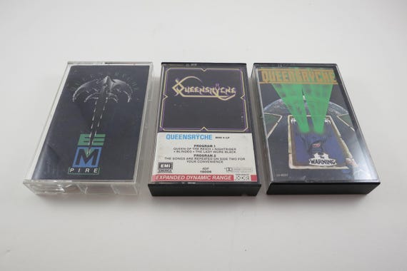 Vintage 1980's Queensryche Cassette Tapes Excellent Condition Empire Rage for Order The Warning Operation Mindcrime Sold Individually