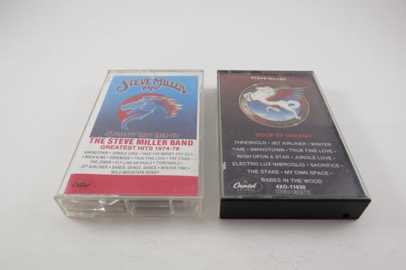 Vintage 1980's Steve Miller Band Cassette Tapes Excellent Condition Greatest Hits Abracadabra The Joker Live! Dreams Sold Individually