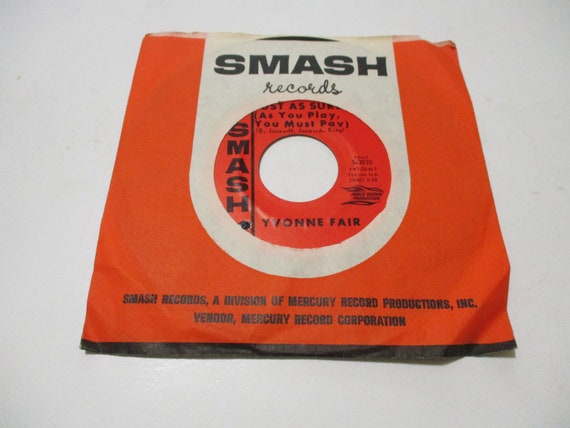 Rare Vintage 1966 Vinyl 45 RPM Record Baby Baby Baby Just As Sure Yvonne Fair Excellent Condition 3065