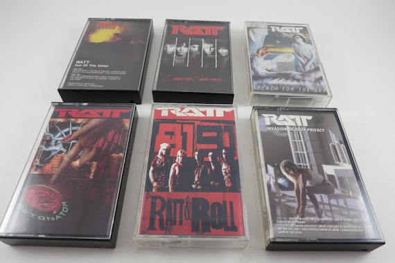 Vintage 1980's RATT Cassette Tapes Invasion of Your Privacy Out of the Cellar Reach for the Sky Dancing Undercover Sold Individually