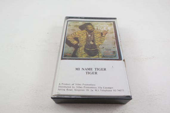 Vintage 1986 Reggae Cassette Tape Tiger My Name Tiger Jamaican Pressing