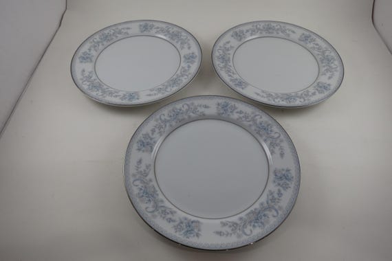 Vintage Mikasa Dresden Rose Salad Plates, Set of 3