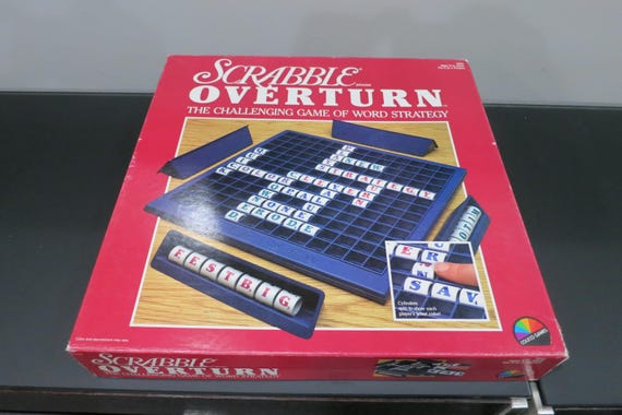 Vintage 1988 Scrabble Overturn Game - Coleco Games - Complete