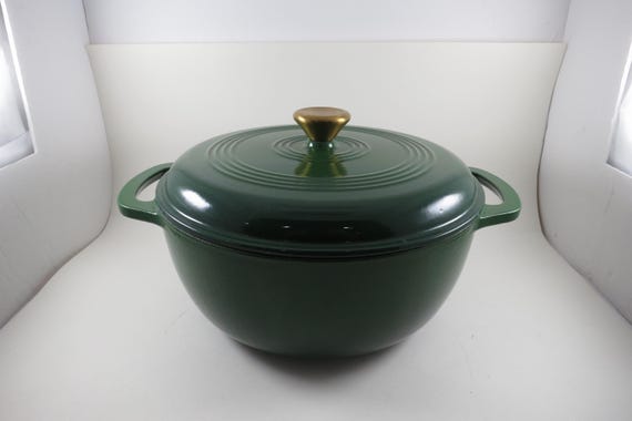 Green Brandani 5 Quart Cast Iron Dutch Oven Stock Pot
