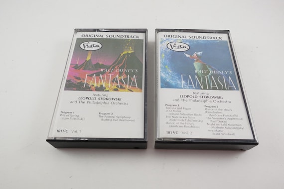 Vintage 1974 Cassette Tape Set Walt Disney's Fantasia Leopold Stokowski Philadelphia Orchestra 2 Tape Set