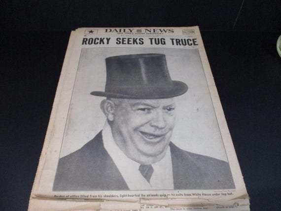 Vintage Saturday January 21 1961 NY Daily News Kennedys Day In Pictures