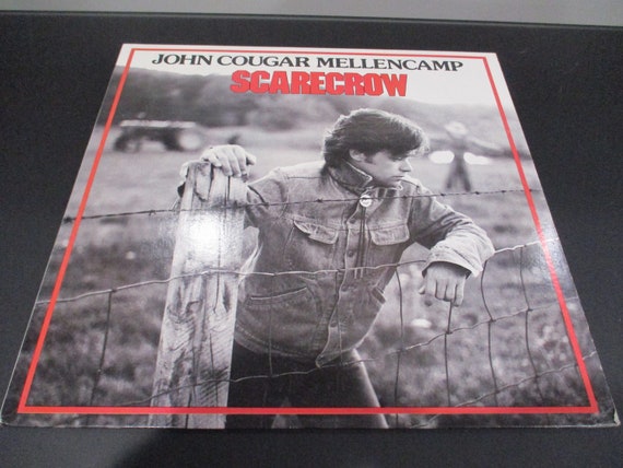 Vintage 1985 Vinyl LP Record John Cougar Mellencamp Scarecrow Excellent Condition 63174