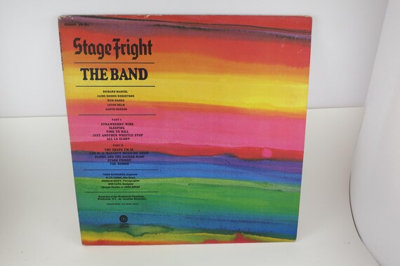 Vintage 1970 Vinyl LP Record Stage Fright The Band Excellent Condition 71371