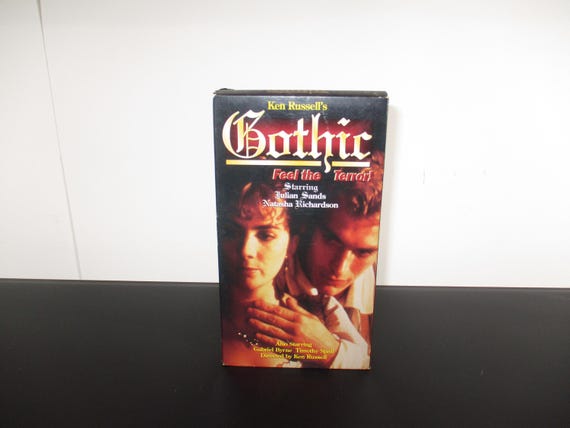 Vintage 1991 VHS Tape Ken Russell's Gothic Horror Excellent Condition