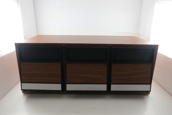 Faux Wood Finish 42 CD Holder 3 Drawer Style Excellent Condition