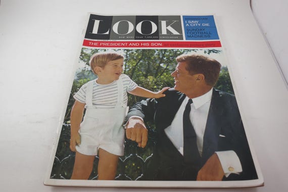 Vintage Look Magazine: December 3, 1963, Kennedy & Son