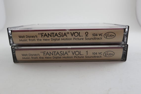 Vintage 1982 Cassette Tape Set Walt Disney's Fantasia Music From the New Digital Motion Picture Soundtrack 2 Tape Set