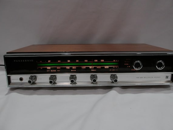 1970's Panasonic Multiplex Stereo Receiver Wood Case