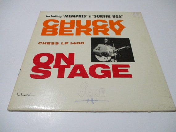 Vintage 1963 Vinyl LP Record Chuck Berry On Stage Chess Records Very Good Condition 72117