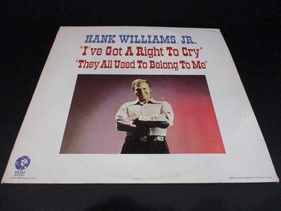 Vintage 1971 Vinyl LP Record Hank Williams I've Got A Right To Cry Near Mint Condition 68636