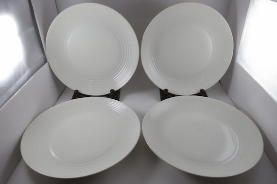 Set of Four Royal Doulton Gordon Ramsay Maze (White) 11 Inch Dinner Plates