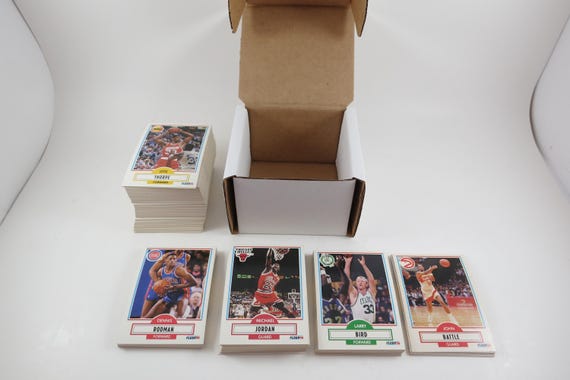 1990-91 Fleer NBA Basketball Card Set: Jordan, Bird, Magic, Hardaway, Kemp Rookies