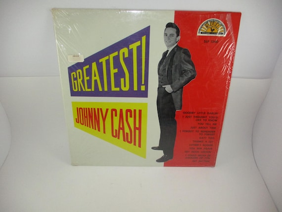 Vintage 1969 Vinyl LP Record Johnny Cash Greatest! Sun Records Excellent Condition In Shrink 69936