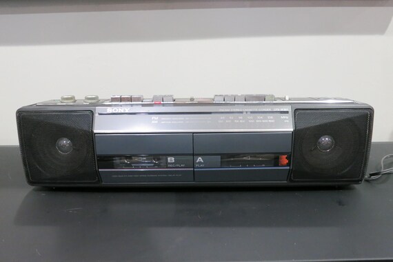 Vintage Sony CFS-W301 Radio Cassette Corder Stereo Home or Portable Stereo Boombox Excellent Condition Sony Sound Rider